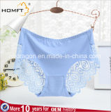 Viscose Lace Back One-Piece Seamless Comfortable Briefs Sexy Transparent Ladies Underwear Panties