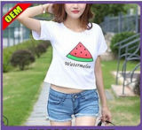 Custom Cotton Printed T-Shirt for Women (W228)