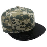 Custom New Model Snapback Baseball Cap with Camo Crown (GJFP1770)