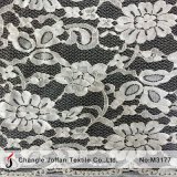 Fashion Cotton Lace Fabric for Apparel (M3177)