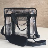 Custom Beach Handbags See Through Transparent Clear Messenger Tote Bag