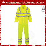 Working Protective Fluorescent Yellow Reflective Tapes Coverall