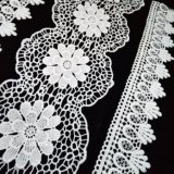 Hm Lace Scalloped Trim Lace Offwhite Flower Lace Trimming for Wedding