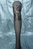 Sexy Tights Fishnet Stocking with Floral Pattern