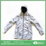 White Colors Softshell Jacket with Ykk Zipper