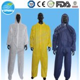Disposable Hazmat Suit, Protective Overalls with Hood