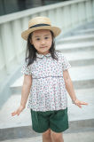 100% Cotton Short Sleeve Children Clothing for Girls