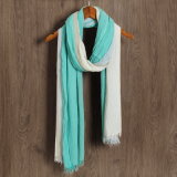 Women's 180*70cm Cotton Colour Block Spring Autumn Warm Woven Shawl Scarf (SW121)