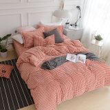 Colorful Soft Coral Fleece Polyester Flannel Fleece Plaid Bedding