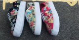 Women's Shoes with Flowers Printing, Fashion Lady Shoes, Women/Lady Casual Shoes, Have 21000pairs, Only USD1/Pairs