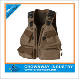 Wholesale Custom Men Fishing Wear Safari Vest with Multi Pockets