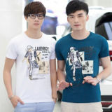 Custom Nice Cotton/Polyester Printed T-Shirt for Men (M053)