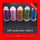 100% Polyester 120d/2 Embroidery Thread