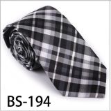 New Design Fashionable Silk/Polyester Check Tie (BS-194)