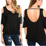 Fashion Women Leisure Casual Backless Bansge Strapless Top Blouse