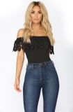 Lace Strapless Sexy Bodysuit Tops with Sleeveless Backless Bodysuit Tops