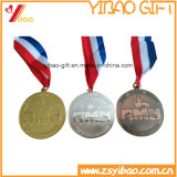 Wholesale Zinc Alloy Metal Sports Medal with Customized Logo Ribbon