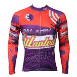 Red Paladin Patterned Cool Men's Breathable Short Sleeve Cycling Jersey