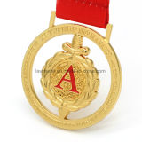 Customized Zinc Alloy Gold Plating Award Sport Medal