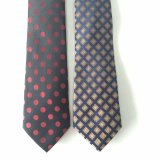 New Check Design Woven Silk Ties