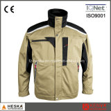 Mens Work Clothes Polyester Cotton Workwear Jacket safety
