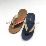 Brown and Blue Man Slipper