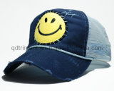 Grinding Washed Hand Stitches Applique Embroidery Sport Trucker Cap (TRT023)