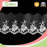 8cm White Embroidery Super Quality Organza Lace for Bridal