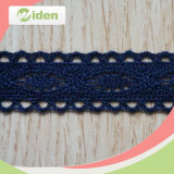 Embroidered Customized Blue Circle Trimming African Cotton Crochet Lace