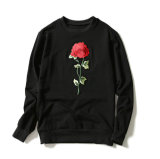 High Quality Embroidery Men Black Sweatshirt