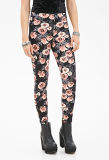 Floral Print Leggings with Elsaticzed Waist for OEM