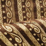 Brown Style Chenille Stripe Fabric for Sofa Cover (FTH31404)