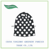 Fashion Promotional Black and White Jacquard Warm Hat