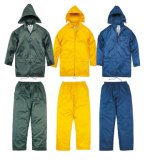 OEM Custom Workwear Cheap Durable Rain Suit with PVC Coating