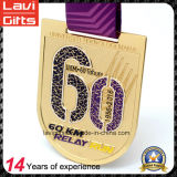Top Quality Custom Marathon Medal with Gold Plating