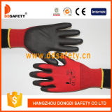 Ddsafety 2017 Nylon Polyester Liner Glove PU Coated on Palm and Fingers