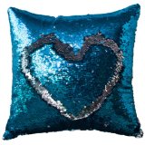 Blue Silver Sequin Mermaid Pillowcase