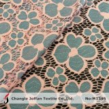 Textile Jacquard Flower Lace Fabric Wholesale (M1395)