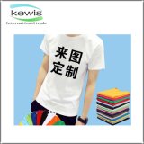 Customers Logo Men Fashion Round Neck Cotton Shirt