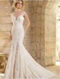 Sheer Neck Bridal Gown Mermaid Lace Wedding Dress A201762