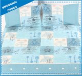 Vintage Blue Polyester Soft Microfiber Duvet Cover Set