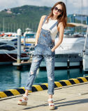 Fashion High Quality Blue Ripped Jeans Denim Overalls