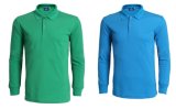 Mens Long Sleeve Polo Shirt with Custom Logo