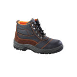 Industrial Black Leather Safety Shoes (SN1718)