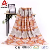 Fashion Decorative Design Cable Knit Throw Acrylic Blanket with Tassel