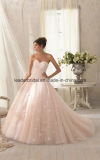 Strapless Ball Gowns Pink Applique Wedding Bridal Dresses Z2011