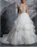 2018 Sheet Beaded Embroidered Halter Bridal Wedding Dresses Wd202
