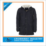 Mens Warm Black Parka Jacket for Winter