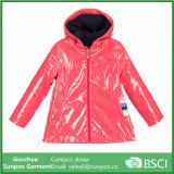 Wholesales Girls Pink Hooded Raincoat