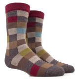 Mosaic Plaid Warm Man Sock